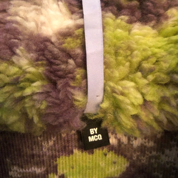 MCQ Alexander McQueen Multicolor Sherpa Fleece Half-Zip Sweater - Picture 8 of 11